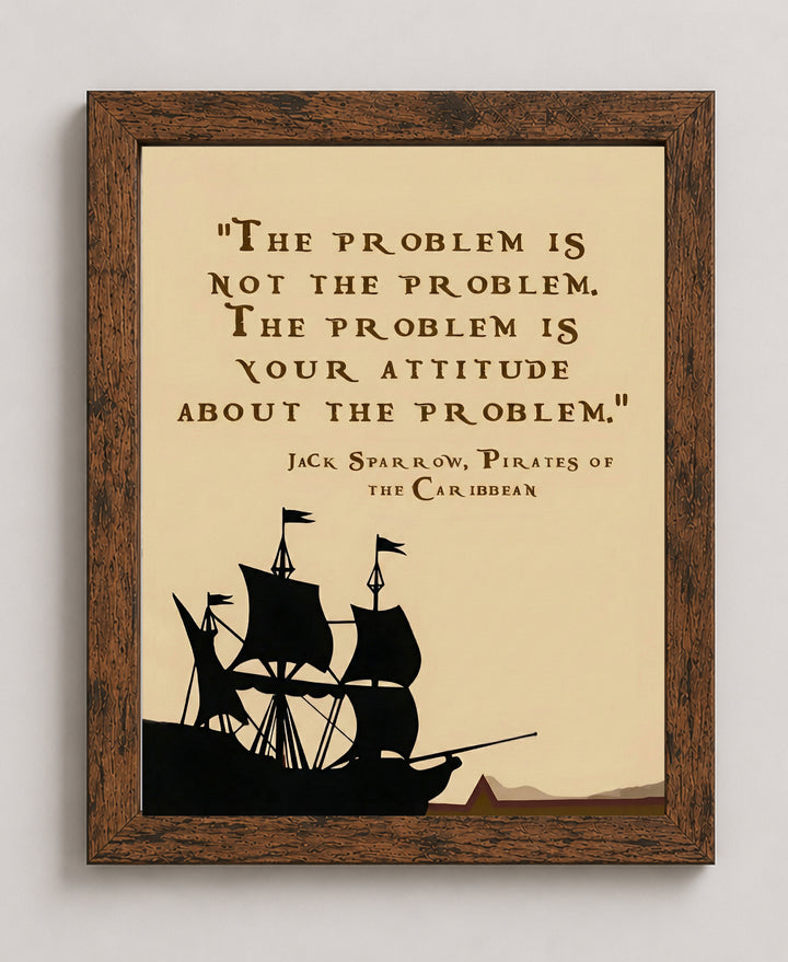 Funny Pirates of the Caribbean Quote Poster Print Wall Art