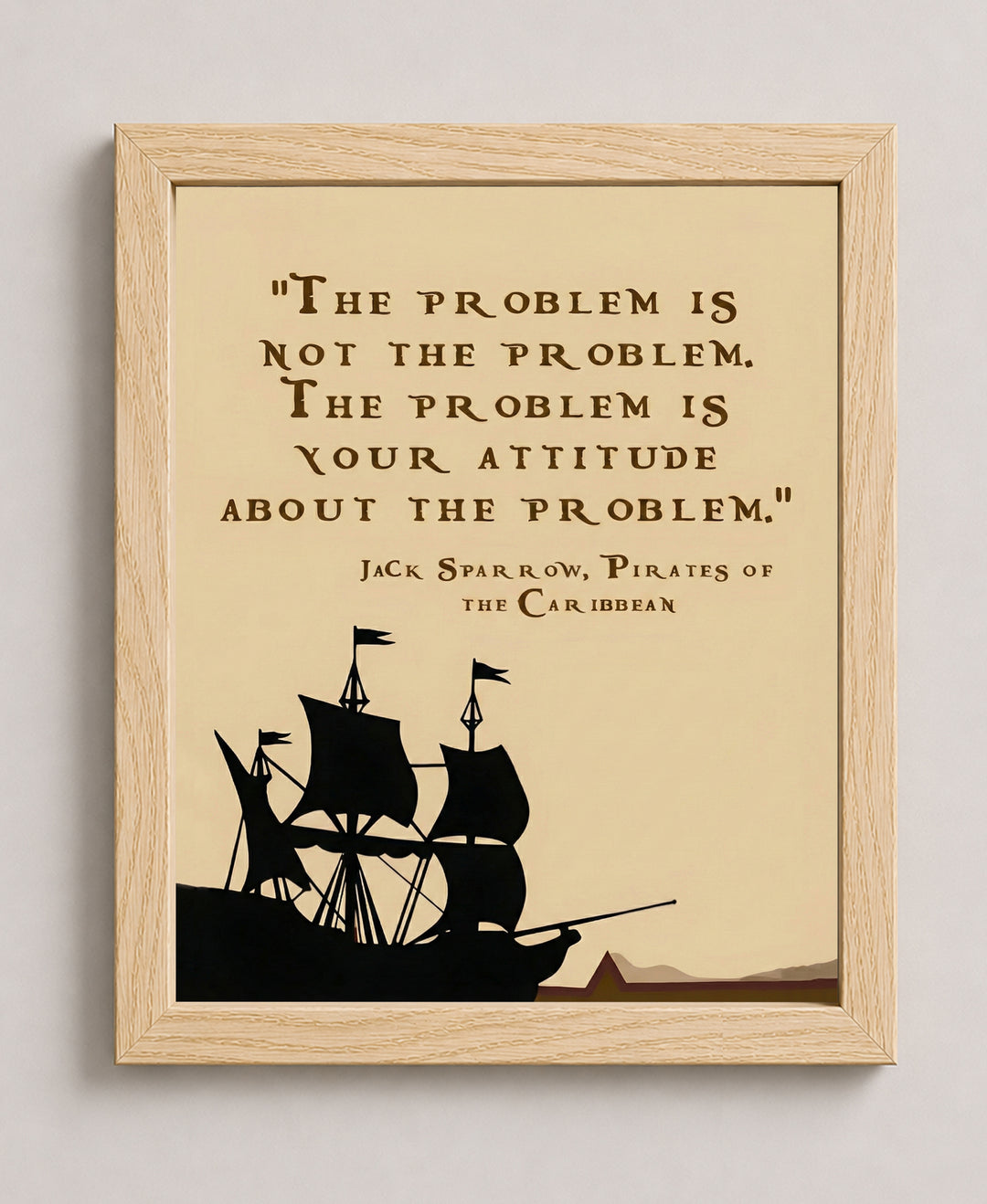Funny Pirates of the Caribbean Quote Poster Print Wall Art