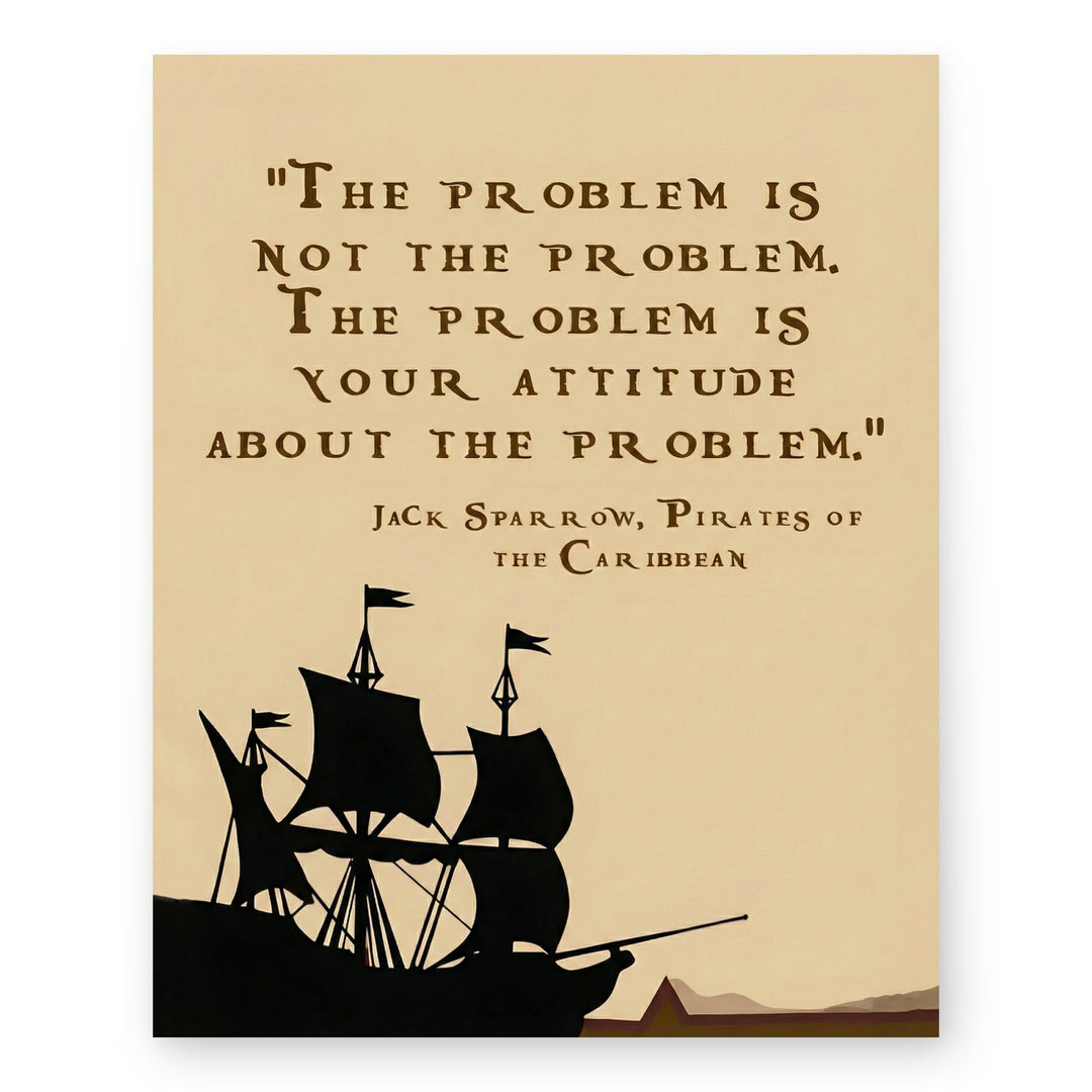 Funny Pirates of the Caribbean Quote Poster Print Wall Art