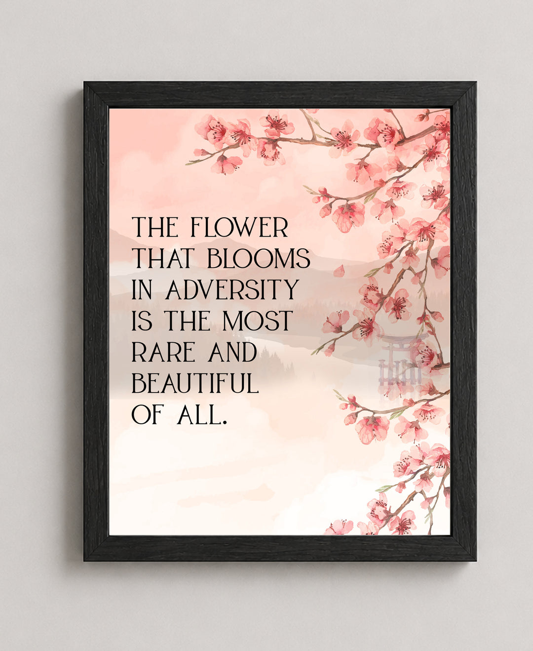 The Flower That Blooms Inspirational Wall Art