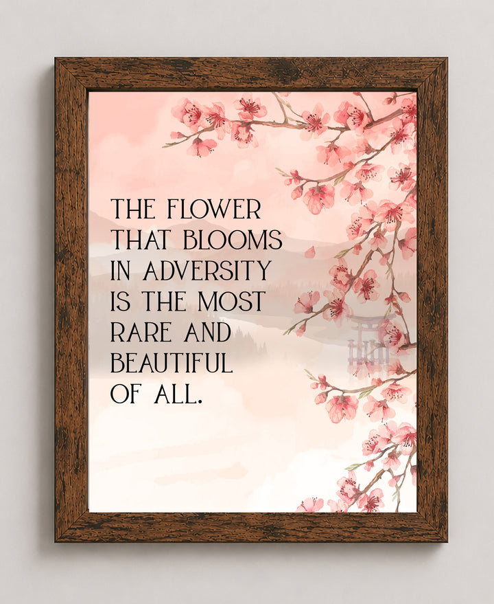 The Flower That Blooms Inspirational Wall Art