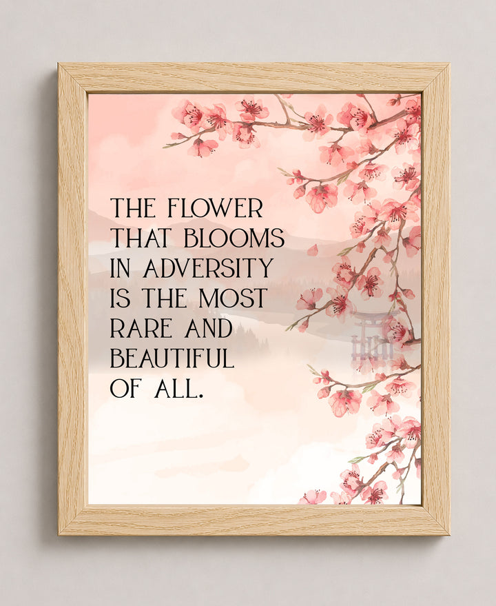 The Flower That Blooms Inspirational Wall Art