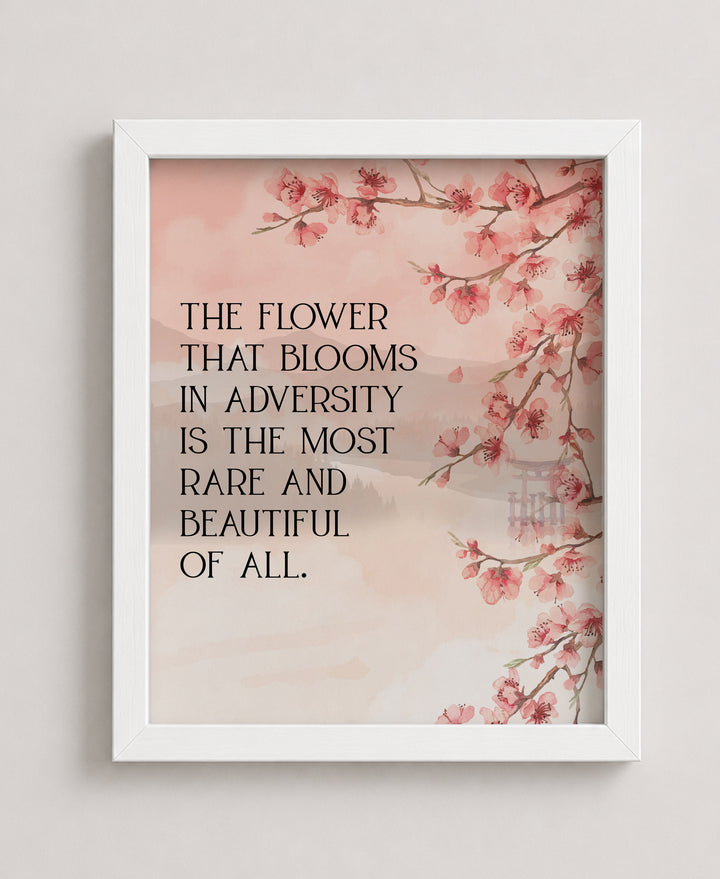 The Flower That Blooms Inspirational Wall Art