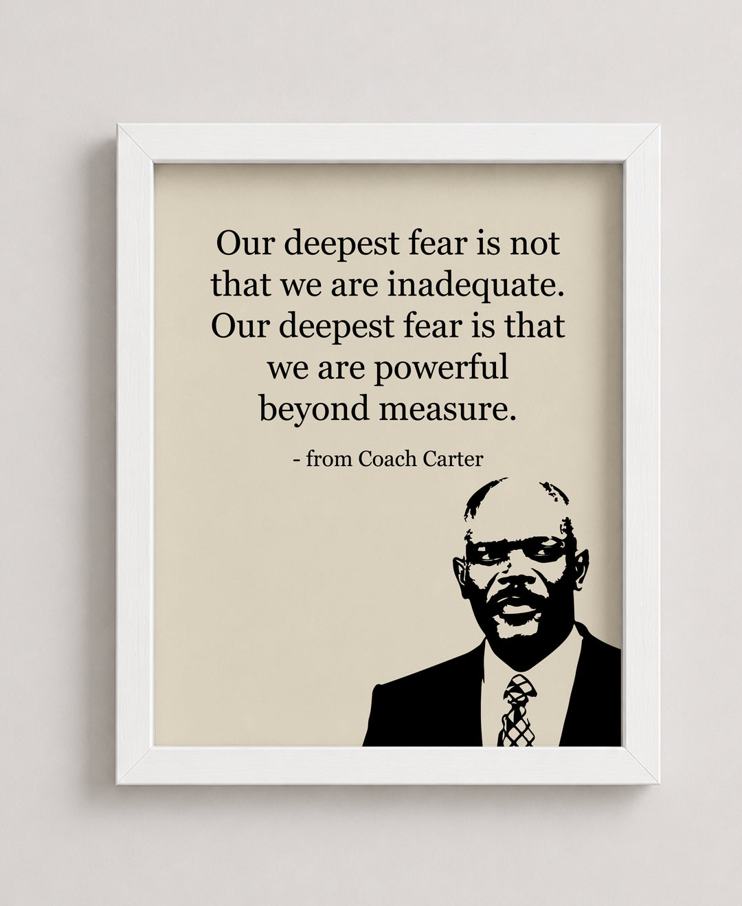 Our Deepest Fear Is We Are Powerful Coach Inspirational Wall Art