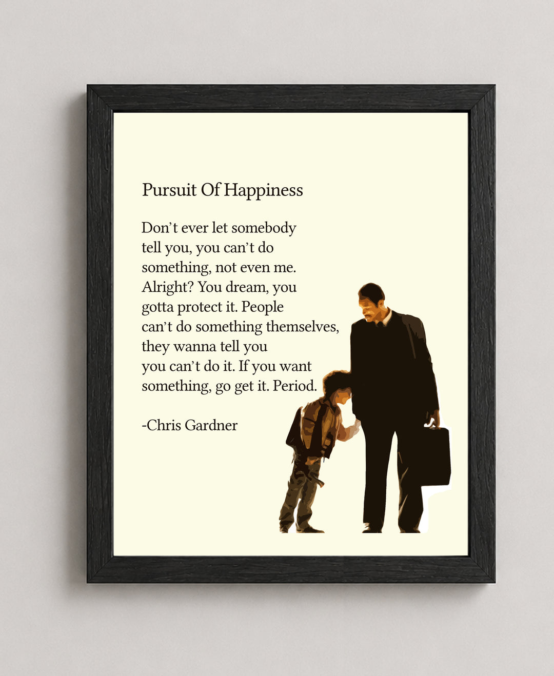 Pursuit of Happiness Inspirational Wall Art