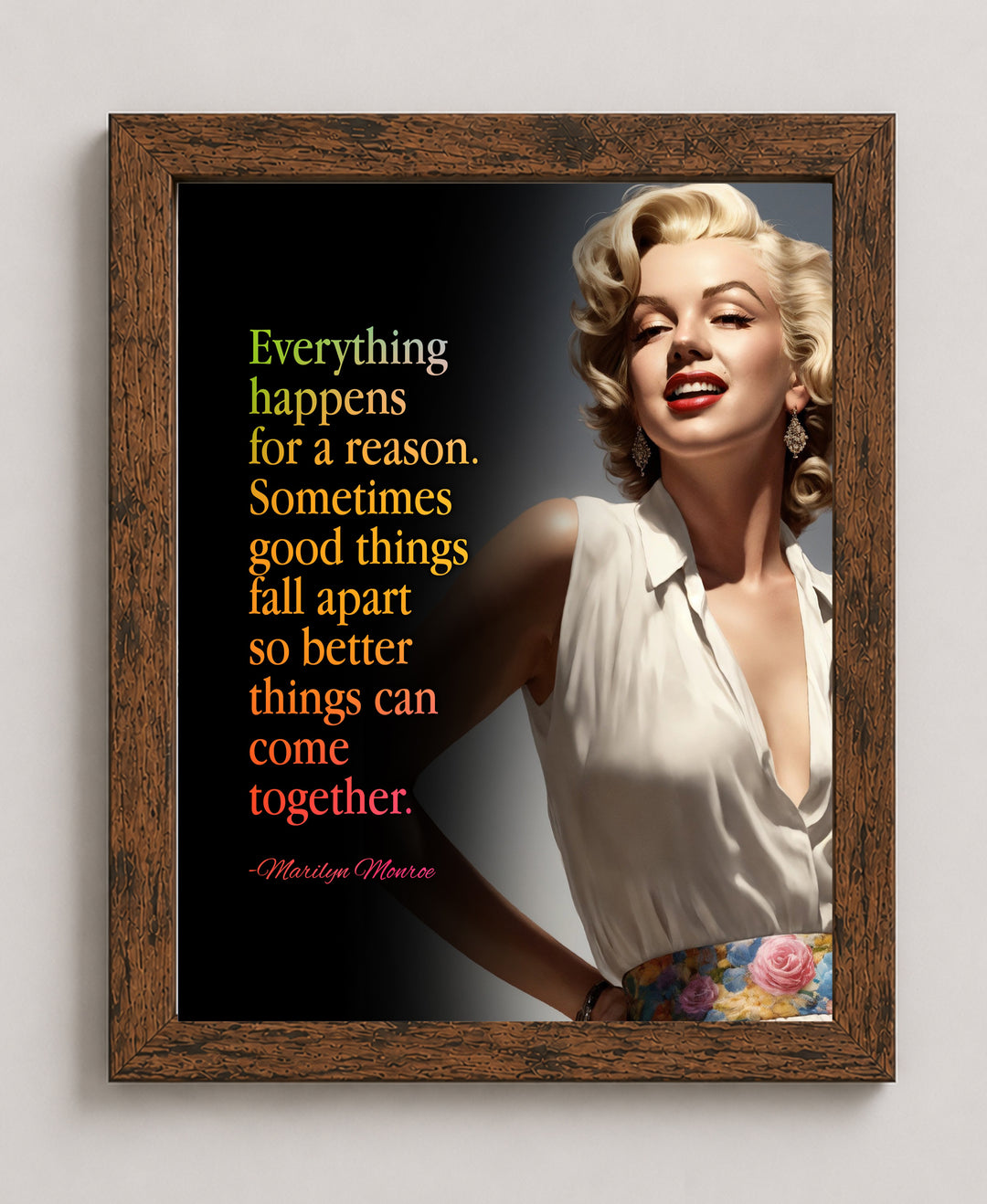 Everything Happens For Reason Family Inspirational Wall Art