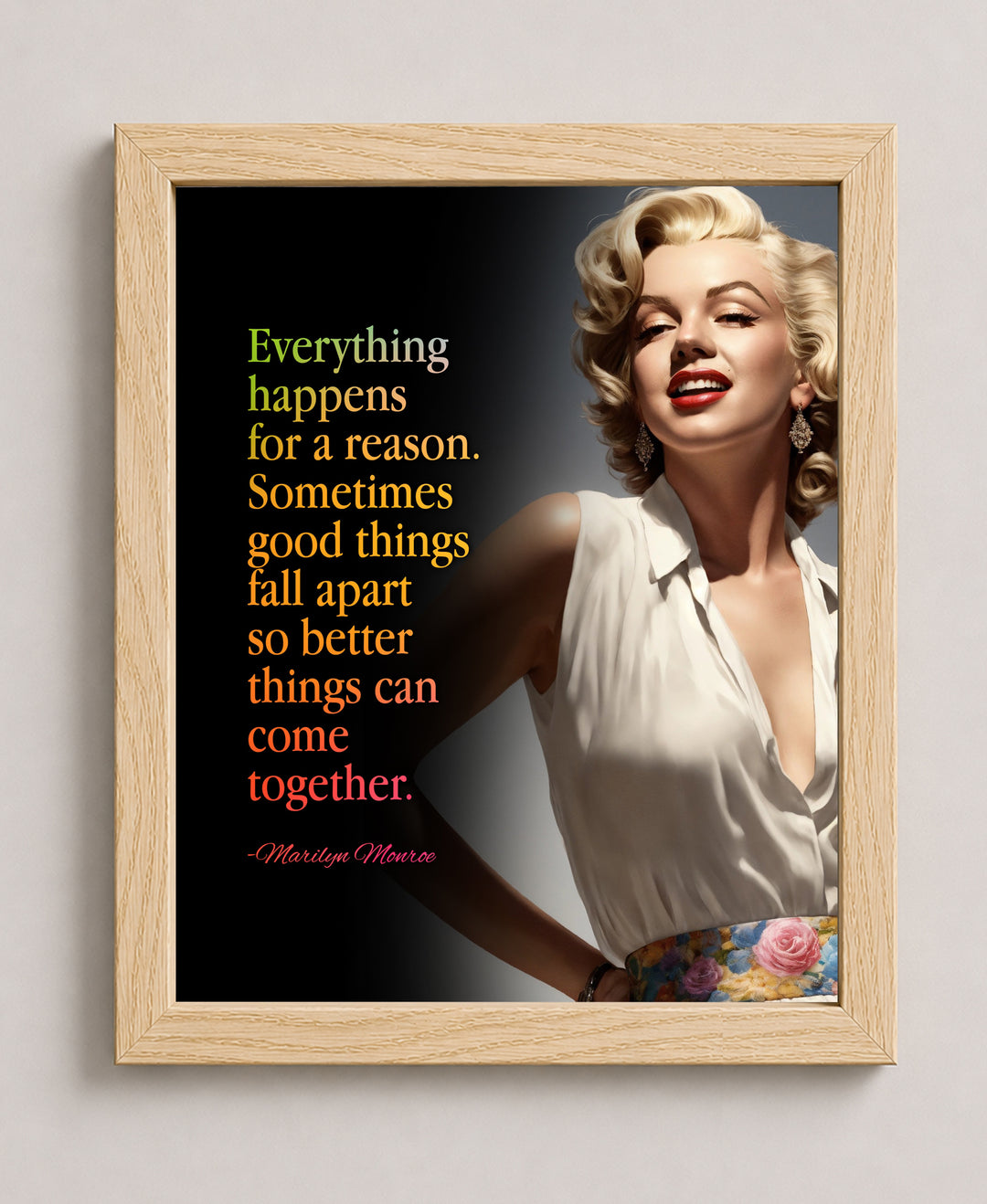 Everything Happens For Reason Family Inspirational Wall Art