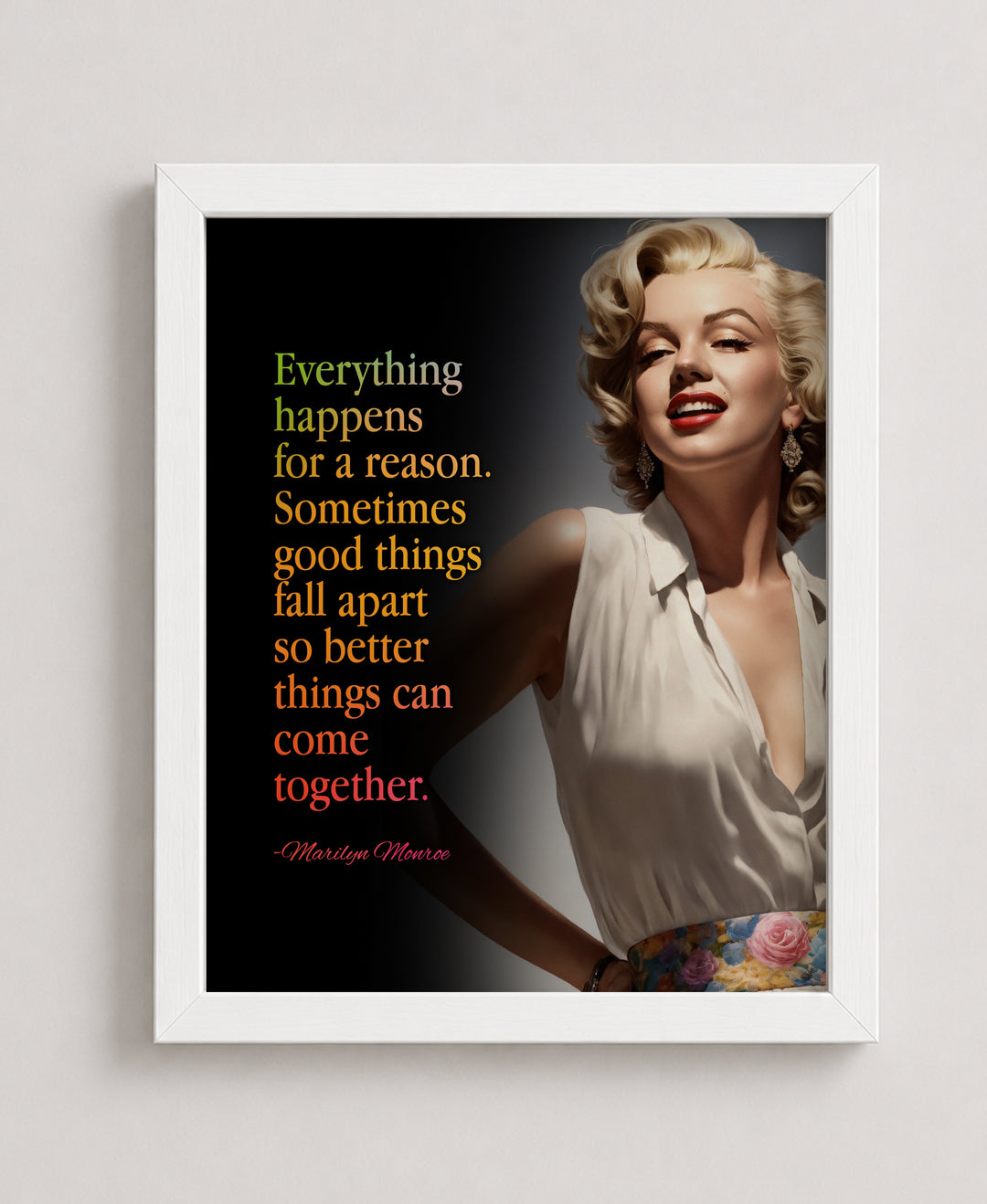 Everything Happens For Reason Family Inspirational Wall Art