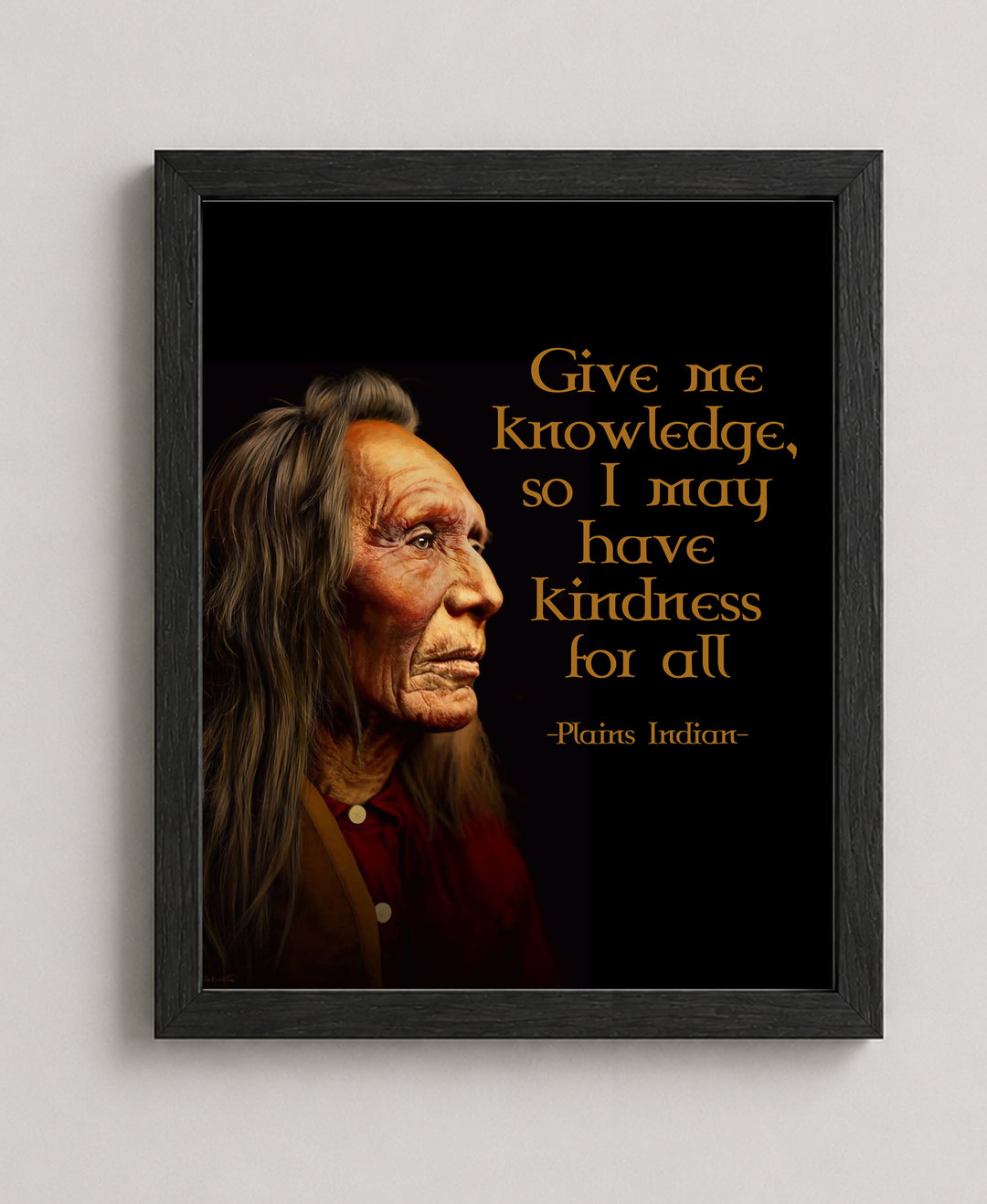 Give Me Knowledge Inspirational Wall Art