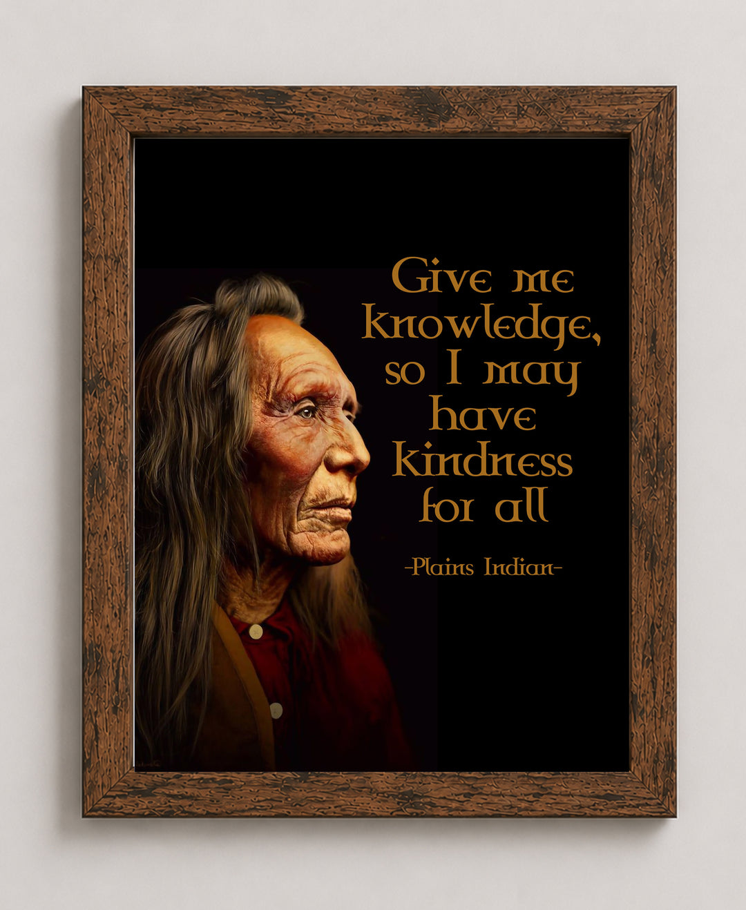 Give Me Knowledge Inspirational Wall Art
