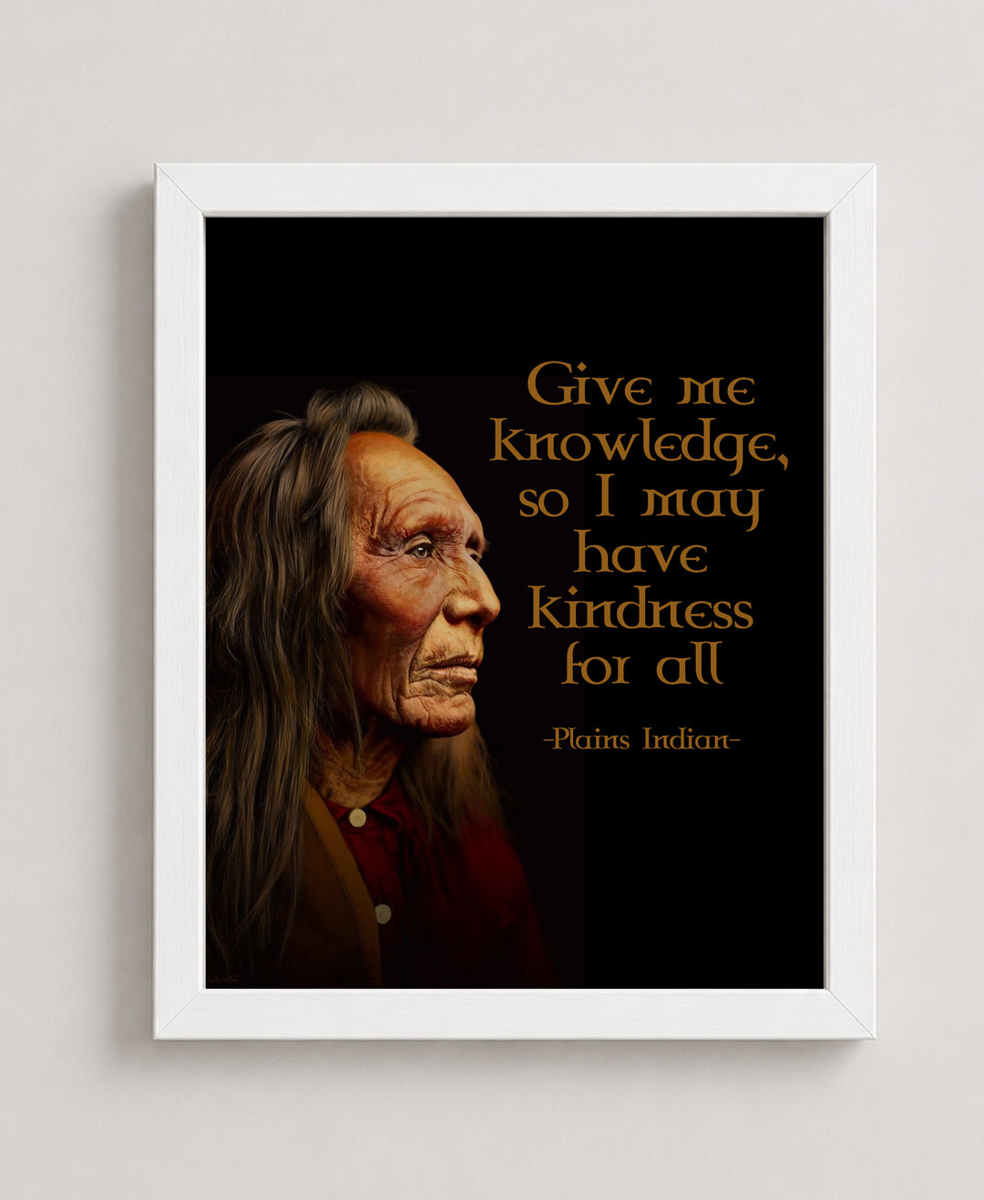 Give Me Knowledge Inspirational Wall Art