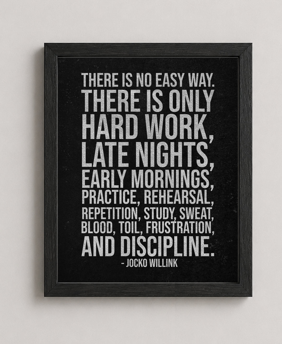 Jocko Willink Inspirational Wall Art