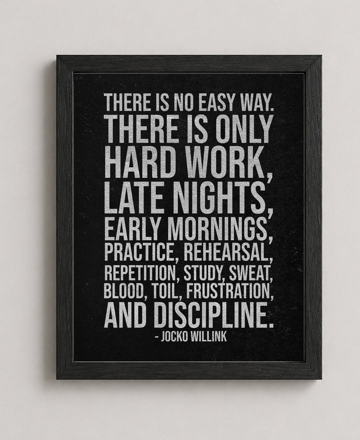 Jocko Willink Inspirational Wall Art
