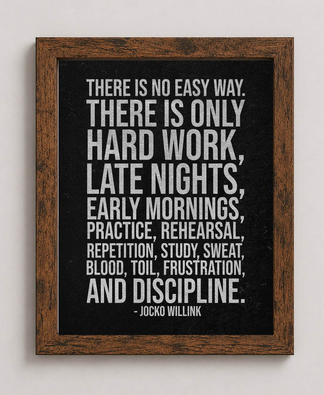 Jocko Willink Inspirational Wall Art