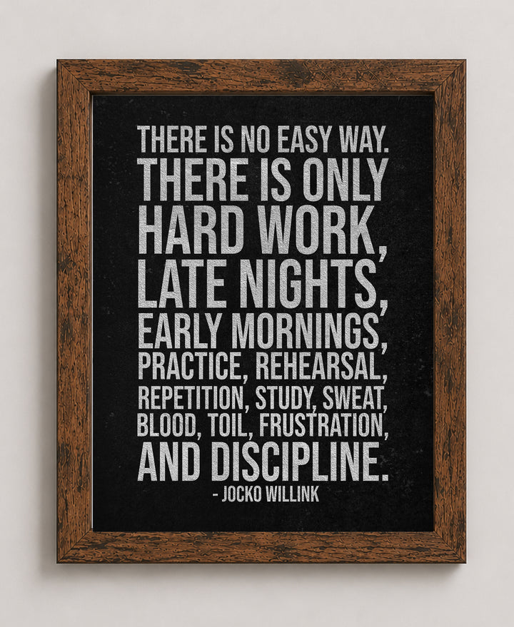 Jocko Willink Inspirational Wall Art