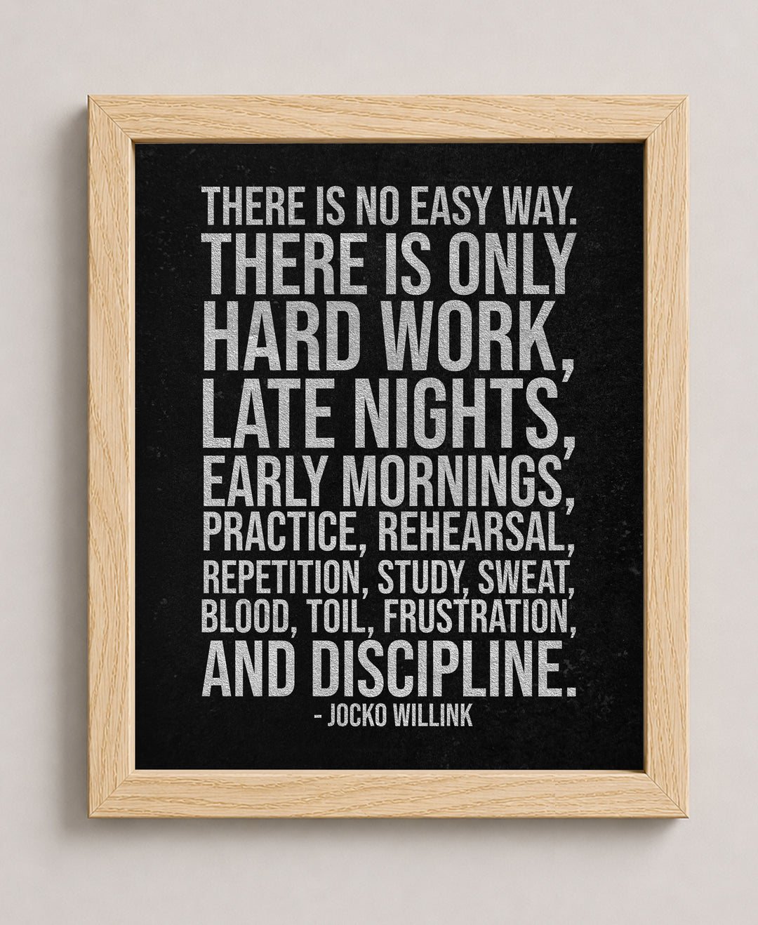 Jocko Willink Inspirational Wall Art