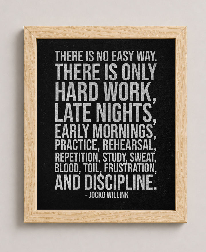 Jocko Willink Inspirational Wall Art