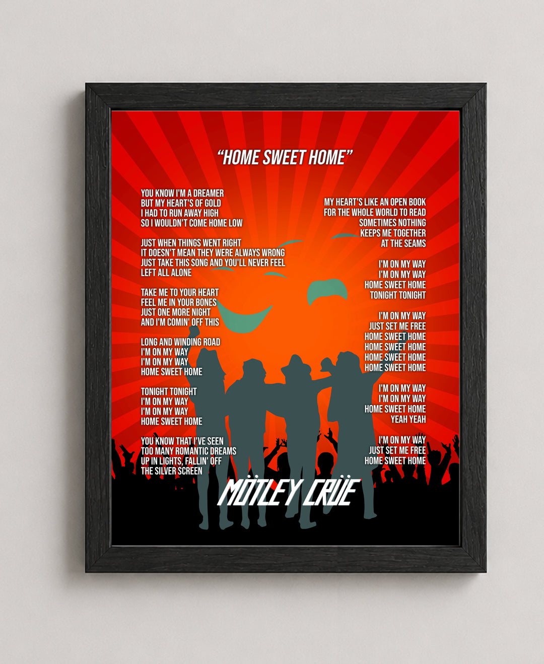 Sweet Home Rock Inspirational Wall Art