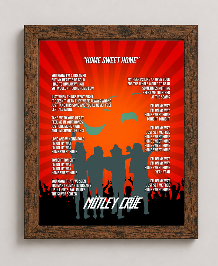 Sweet Home Rock Inspirational Wall Art