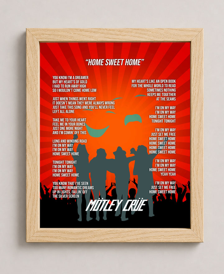Sweet Home Rock Inspirational Wall Art