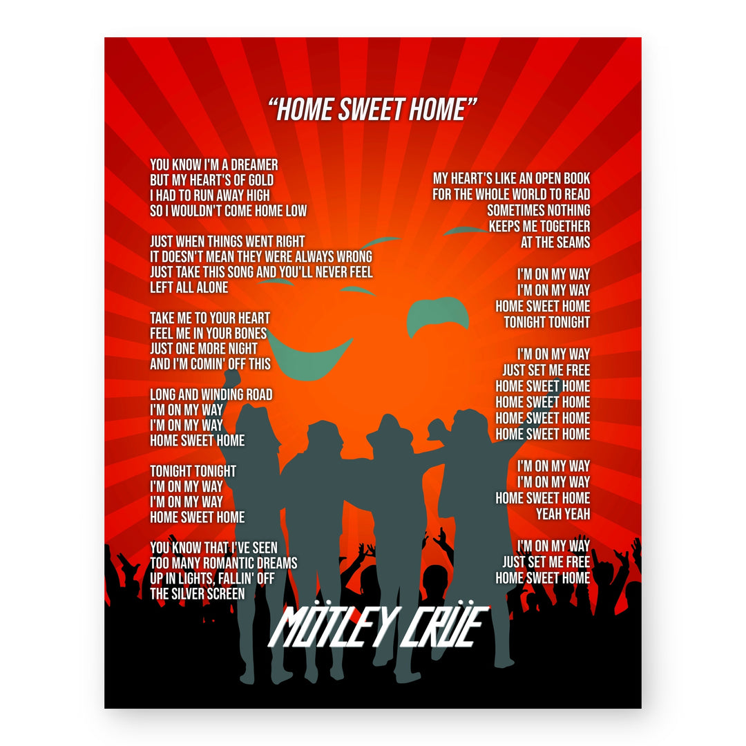 Sweet Home Rock Inspirational Wall Art