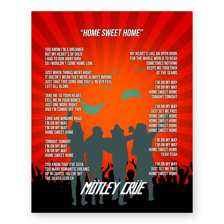 Sweet Home Rock Inspirational Wall Art