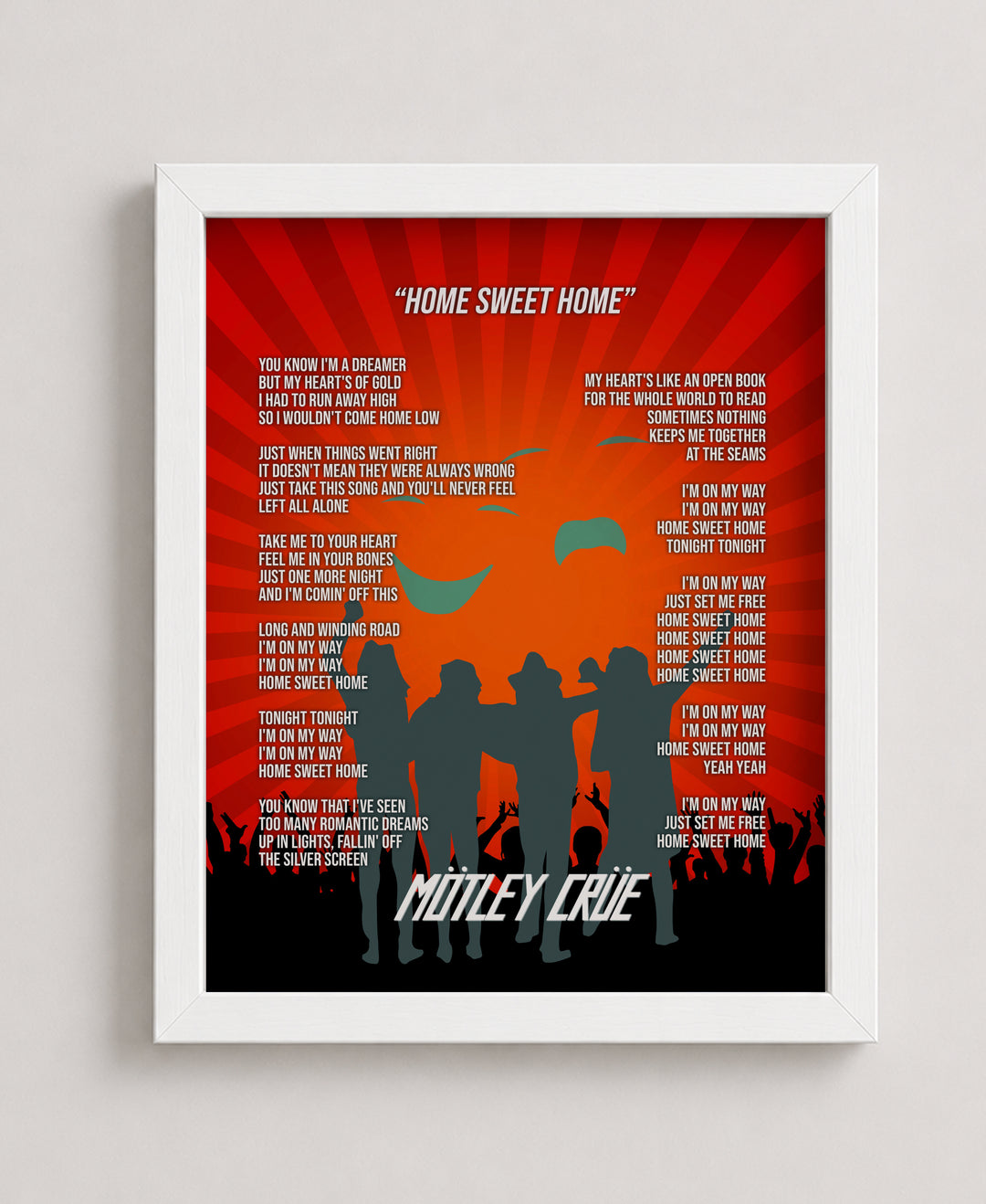Sweet Home Rock Inspirational Wall Art