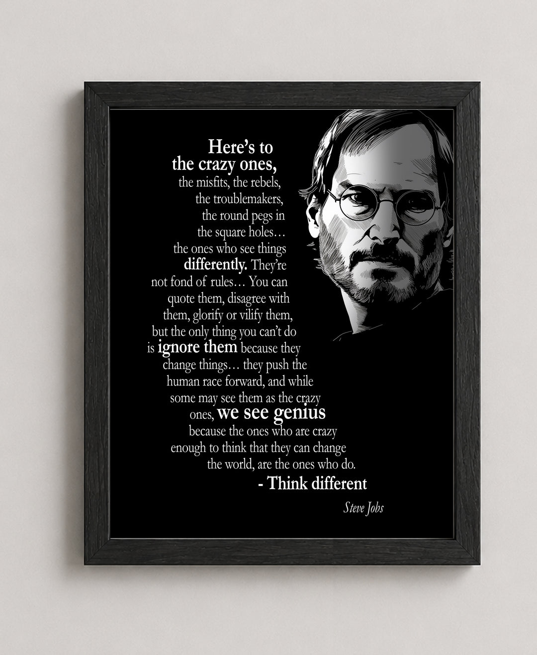 Think Different Misfits Inspirational Wall Art