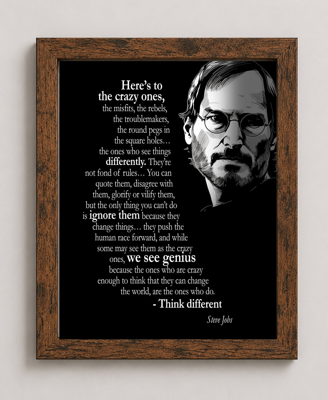 Think Different Misfits Inspirational Wall Art