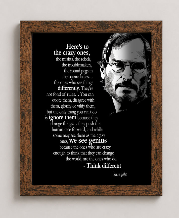 Think Different Misfits Inspirational Wall Art