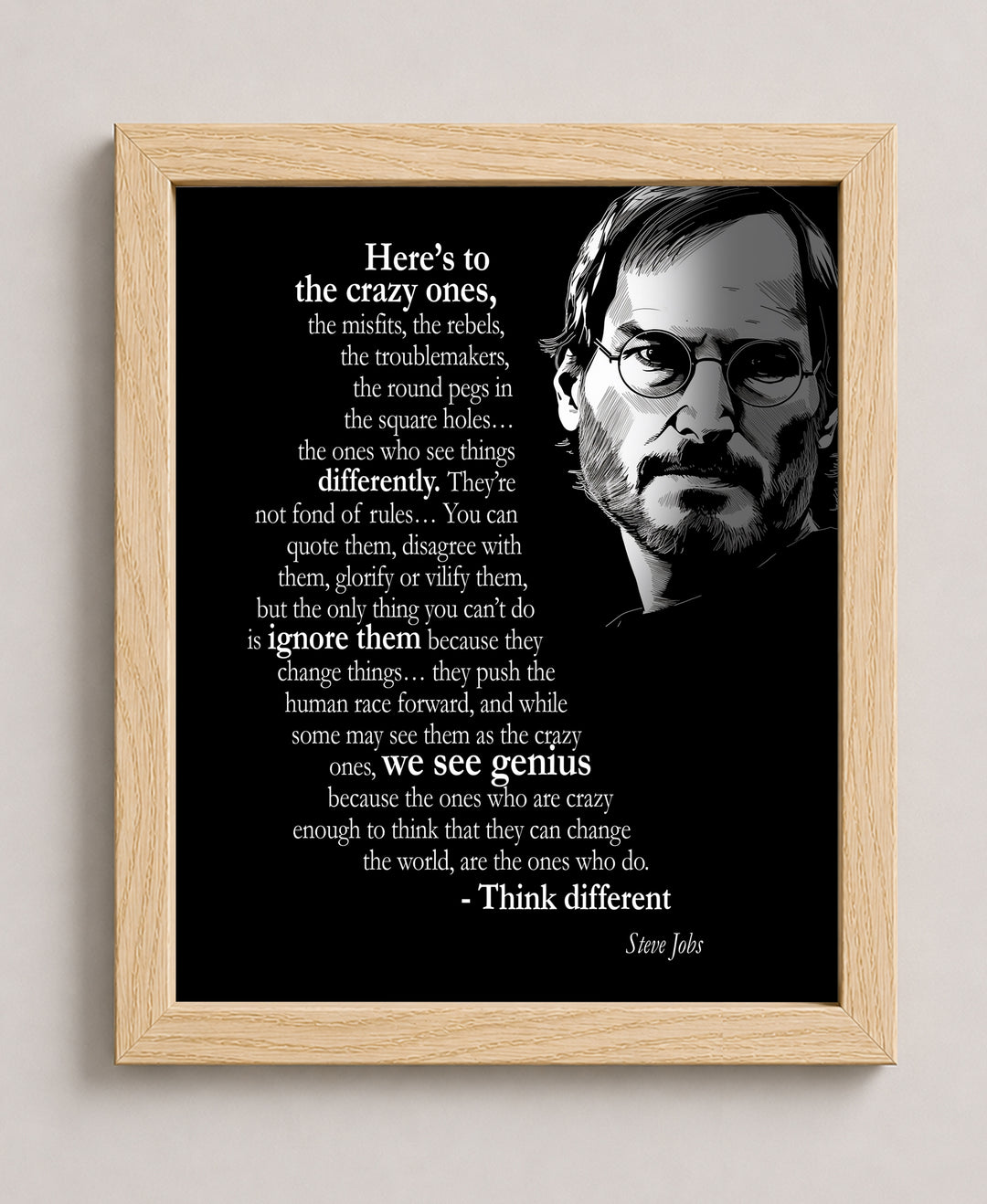 Think Different Misfits Inspirational Wall Art