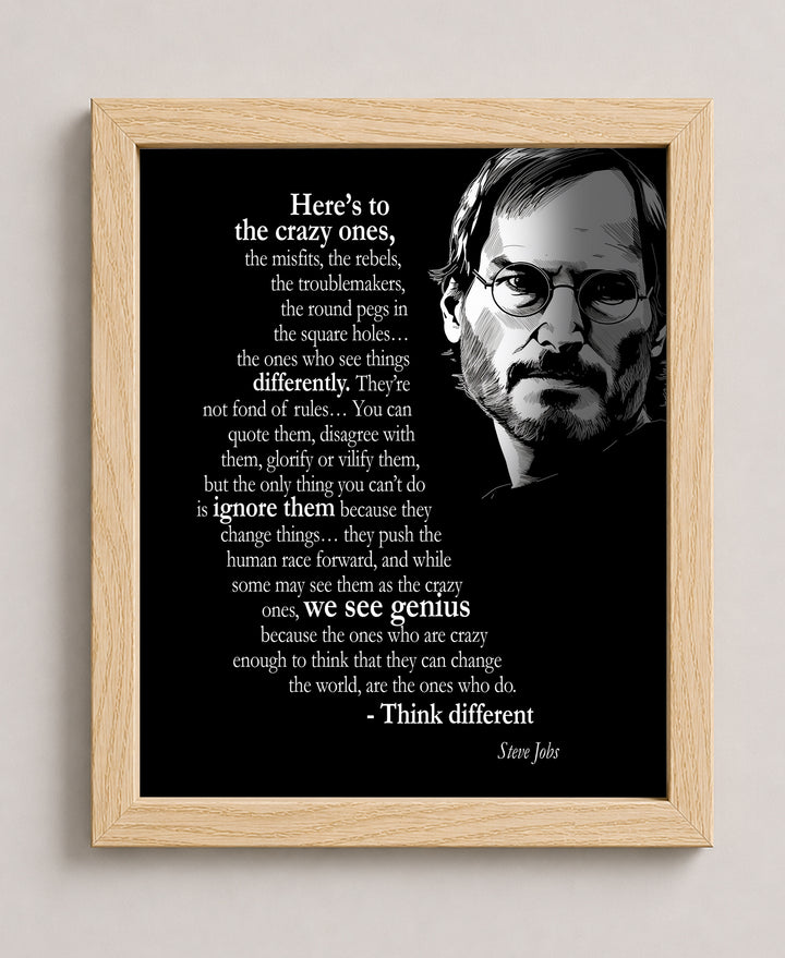 Think Different Misfits Inspirational Wall Art