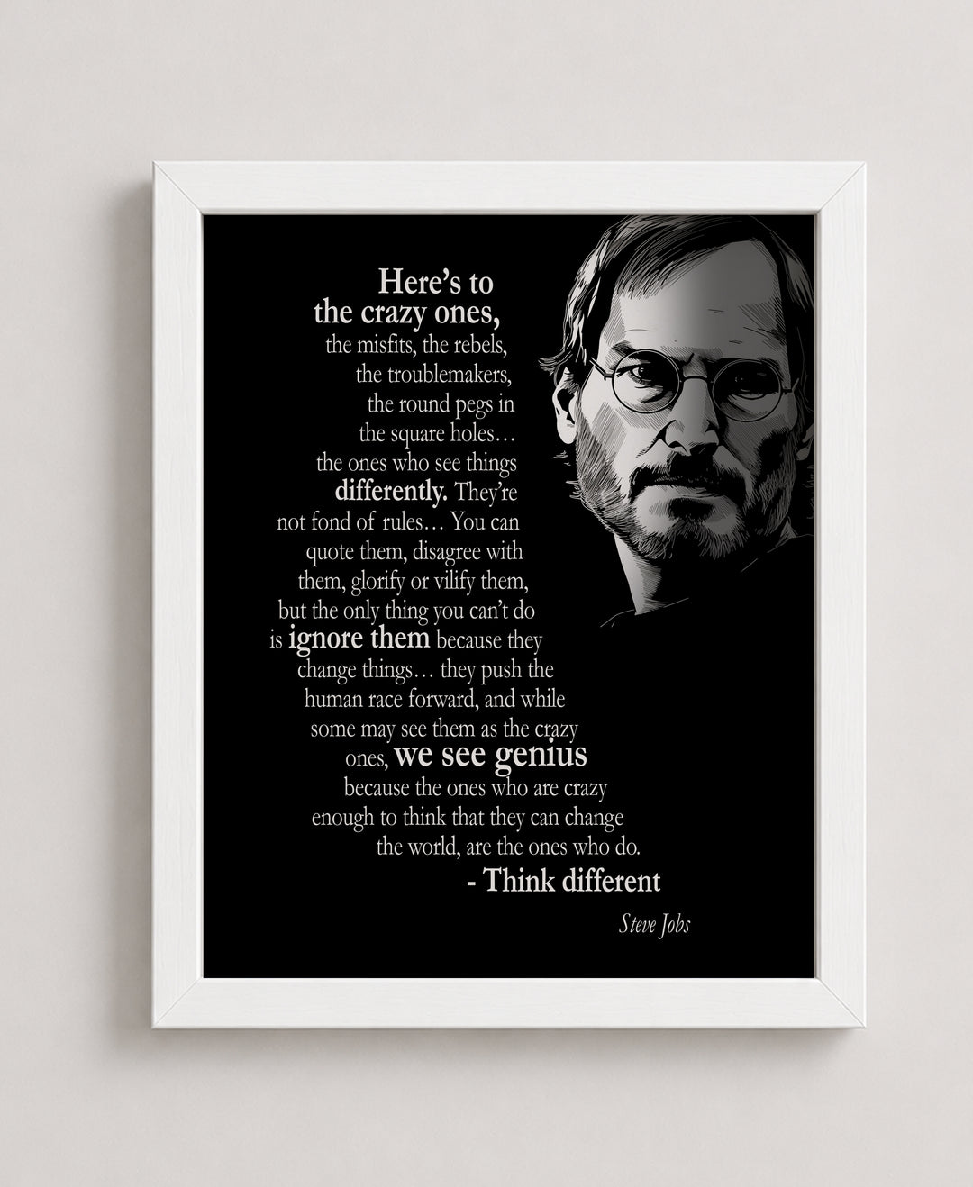 Think Different Misfits Inspirational Wall Art