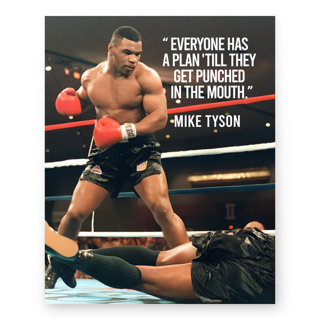 Everyone Has a Plan Boxing Motivational Wall Art