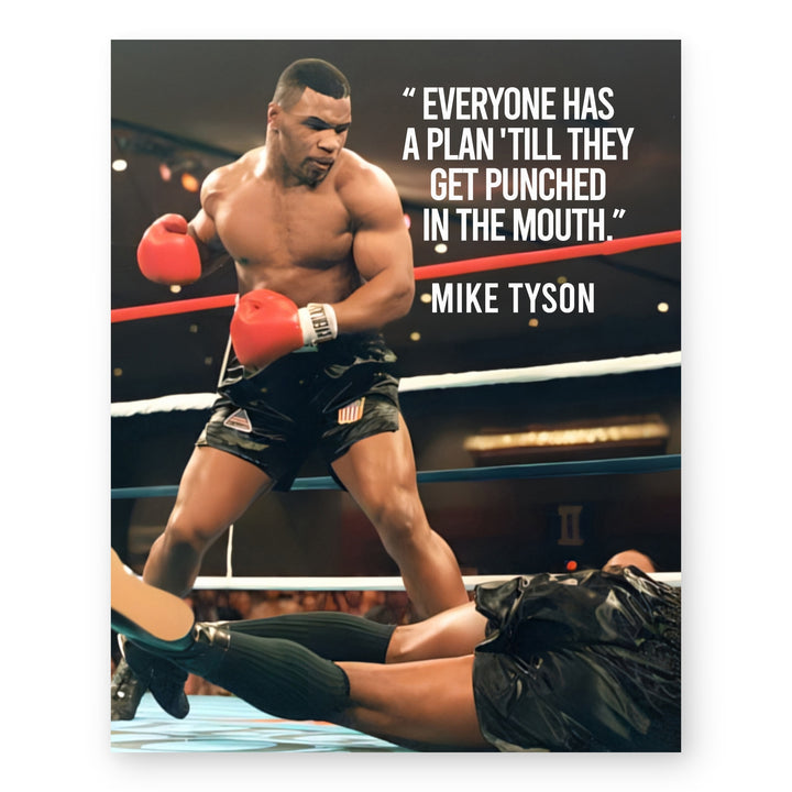 Everyone Has a Plan Boxing Motivational Wall Art