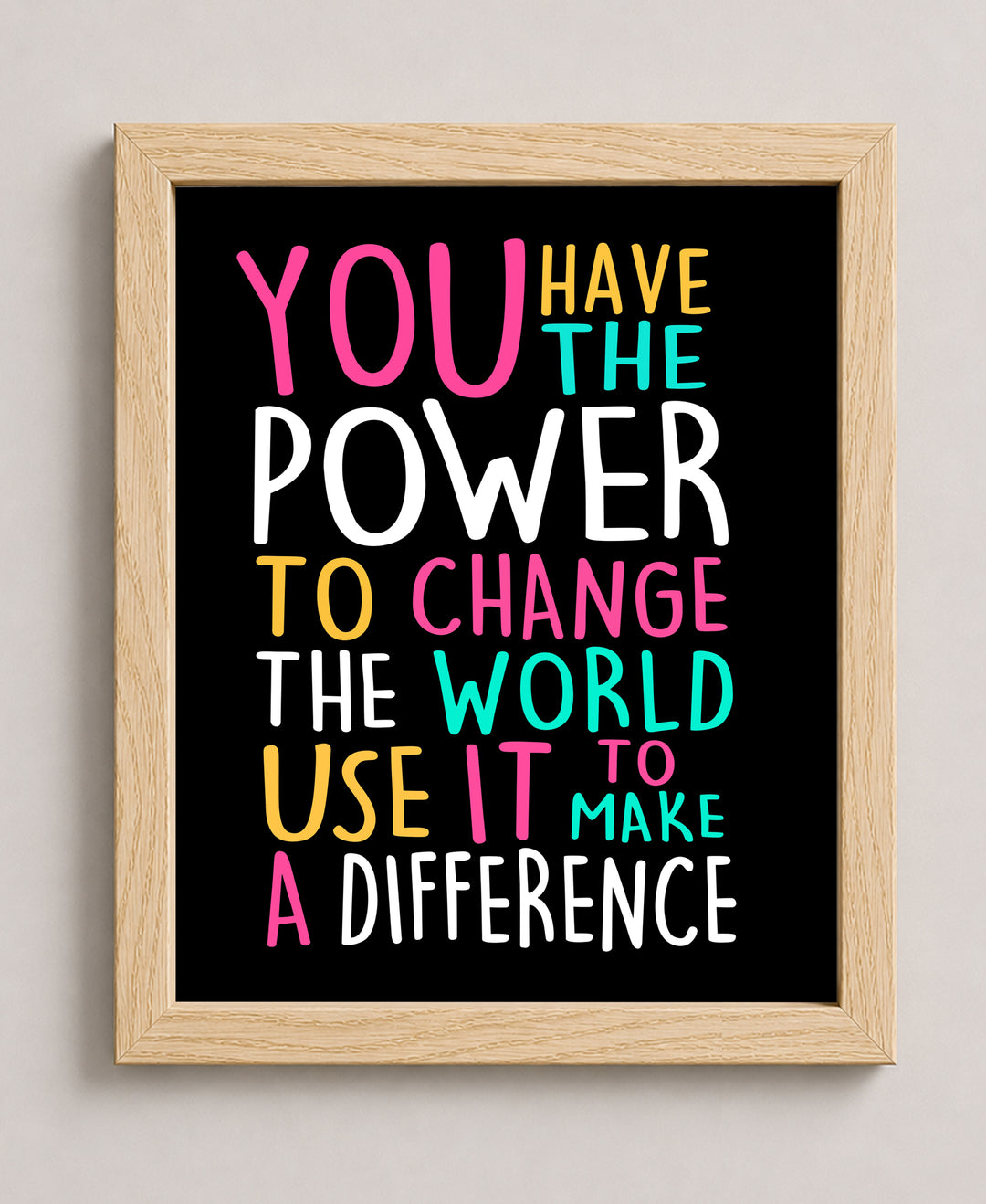 You Have The Power Inspirational Wall Art