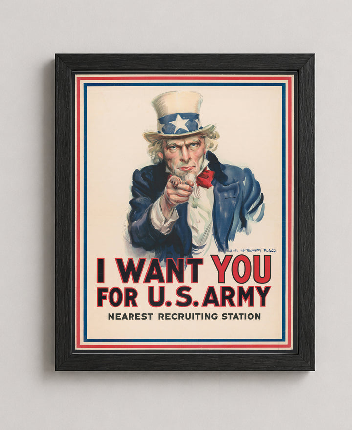 Uncle Sam I Want You For U S Military Wall Art
