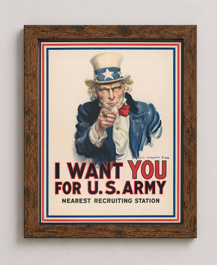 Uncle Sam I Want You For U S Military Wall Art