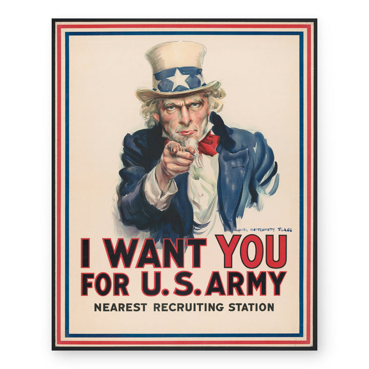 Uncle Sam I Want You For U S Military Wall Art