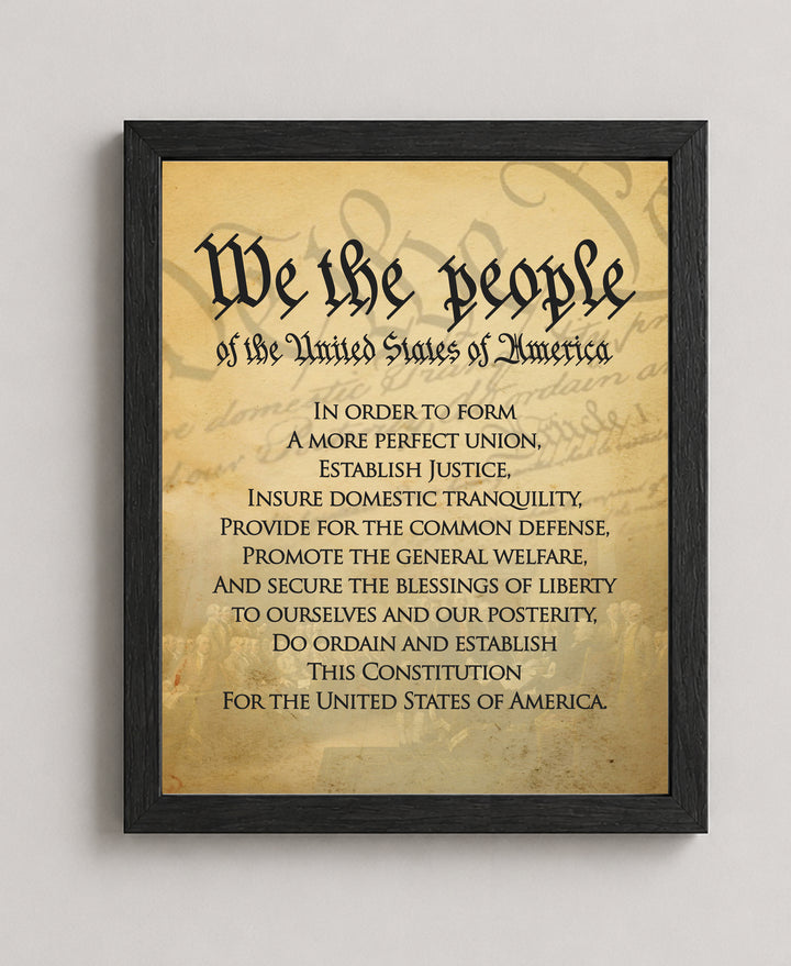 We The People Of The USA Military Wall Art