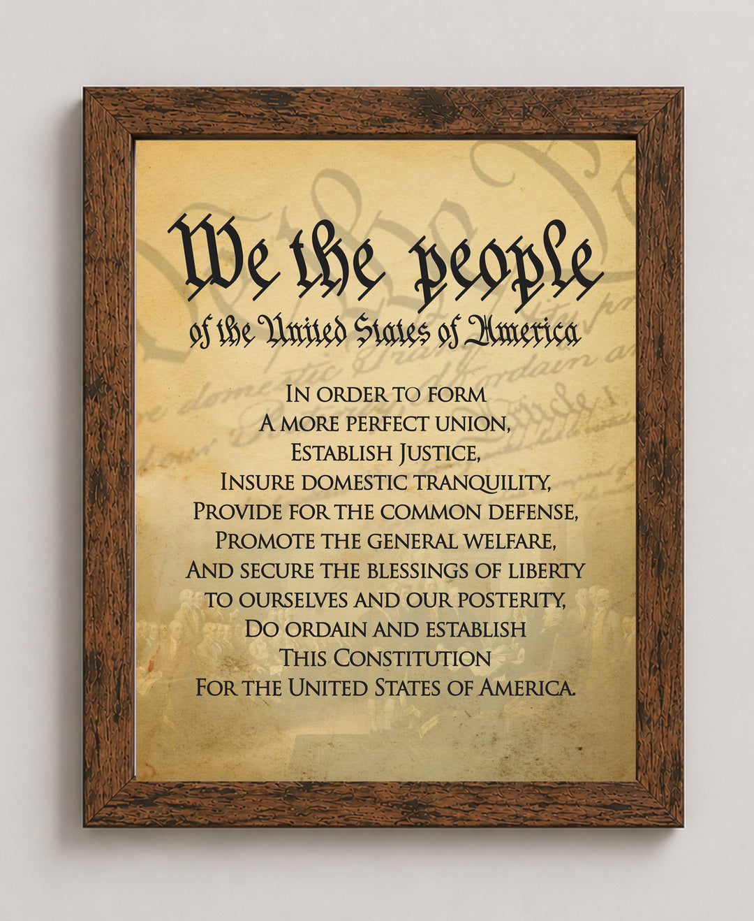 We The People Of The USA Military Wall Art