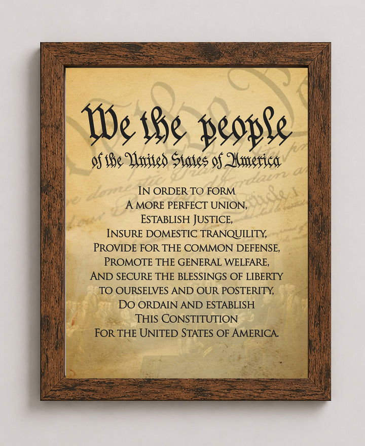 We The People Of The USA Military Wall Art