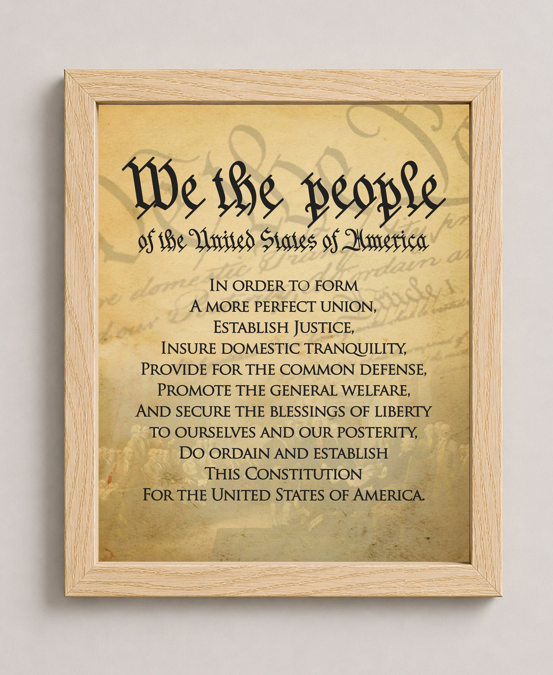 We The People Of The USA Military Wall Art
