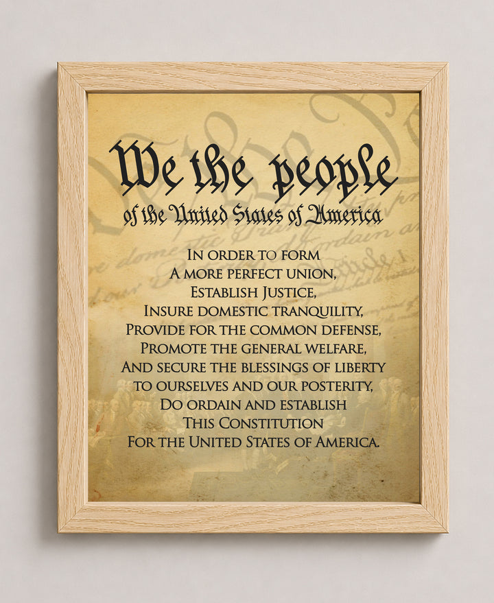 We The People Of The USA Military Wall Art