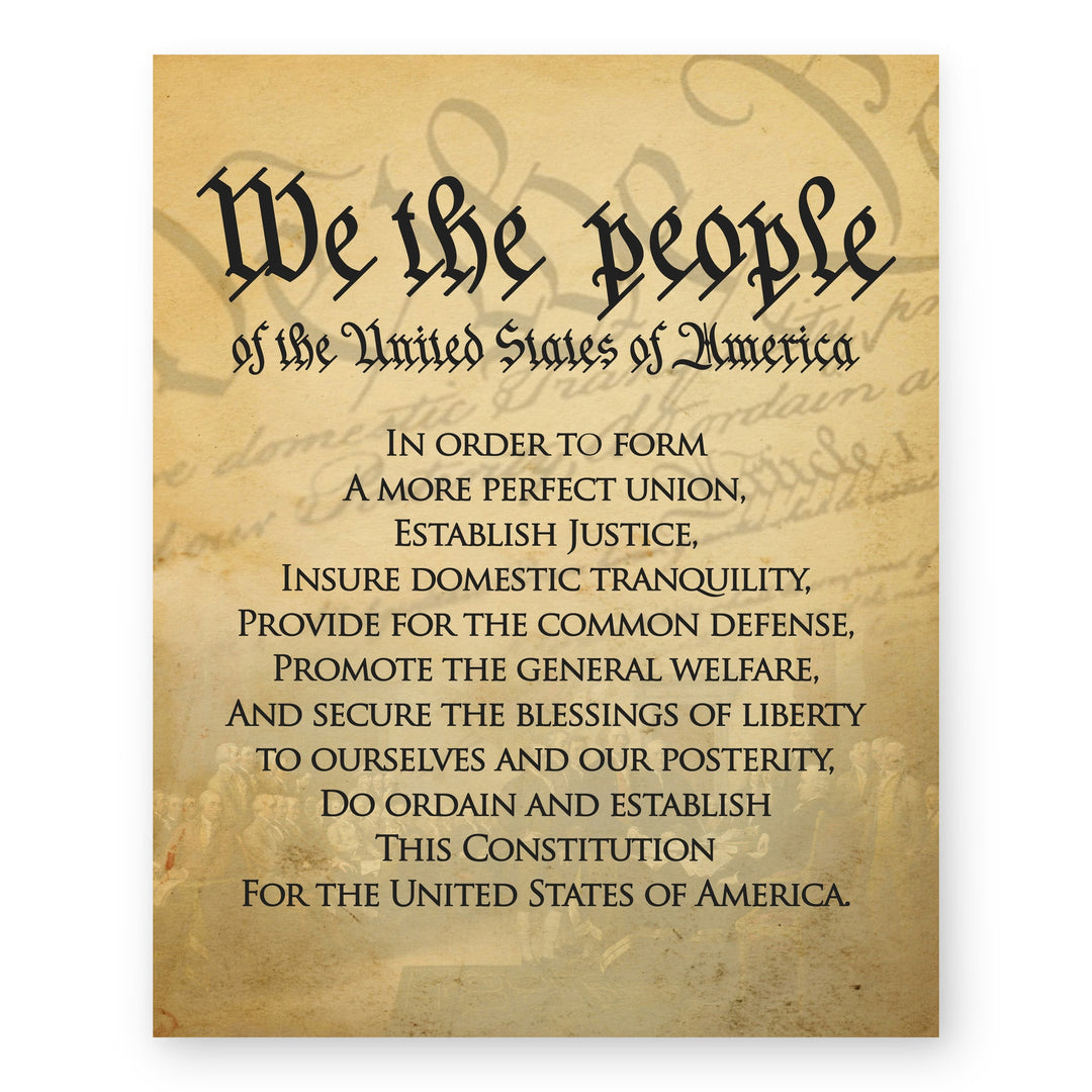 We The People Of The USA Military Wall Art