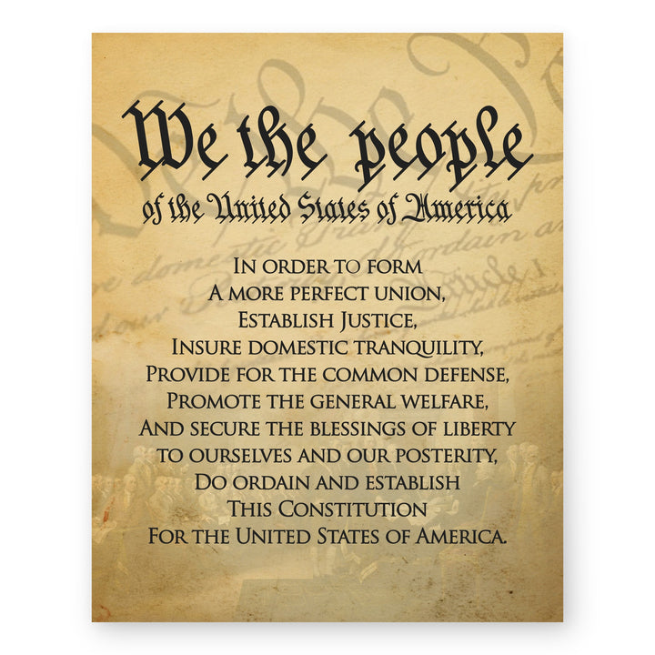 We The People Of The USA Military Wall Art