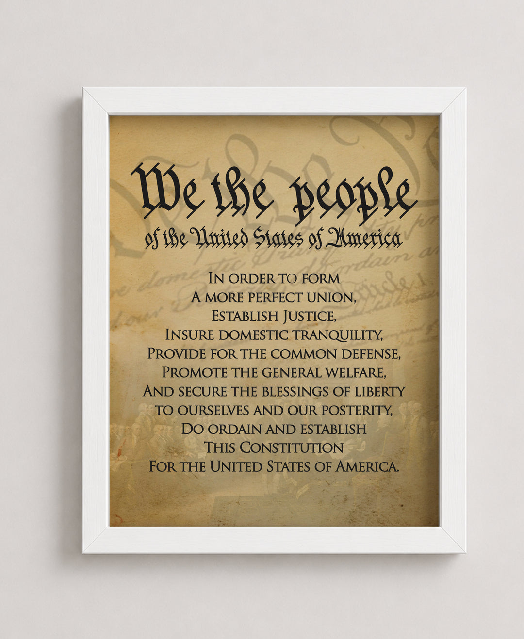 We The People Of The USA Military Wall Art