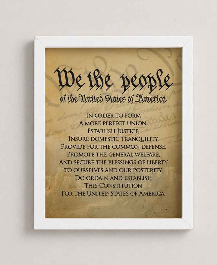 We The People Of The USA Military Wall Art