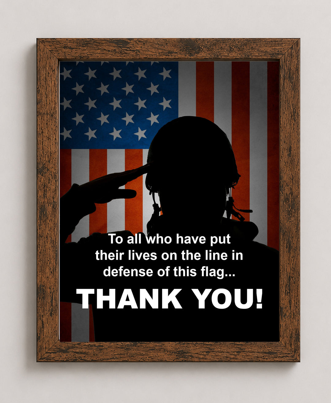 To All Who Have Defended This Flag Patriotic Wall Art