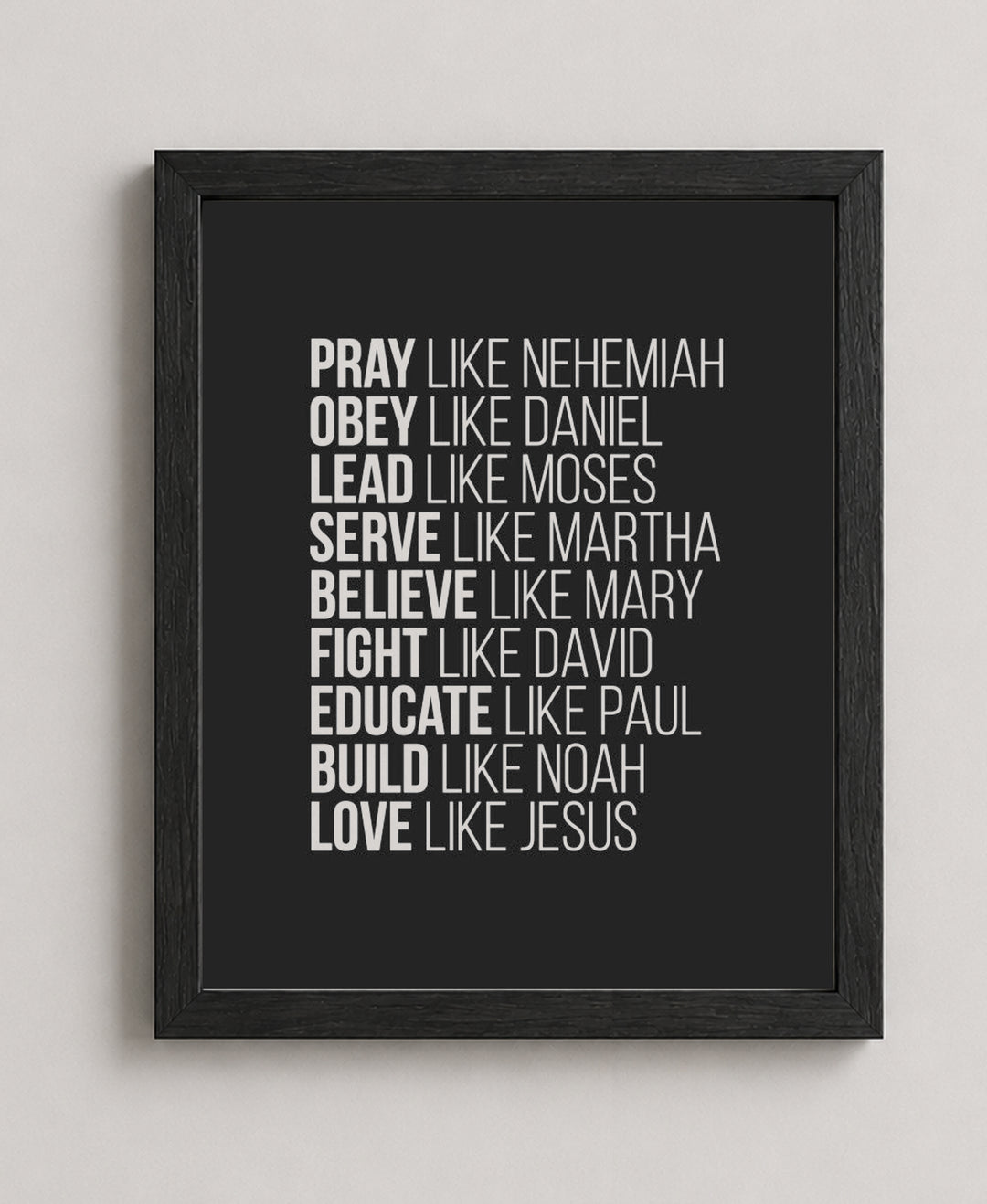 Spiritual Role Models Bible Verse Wall Art